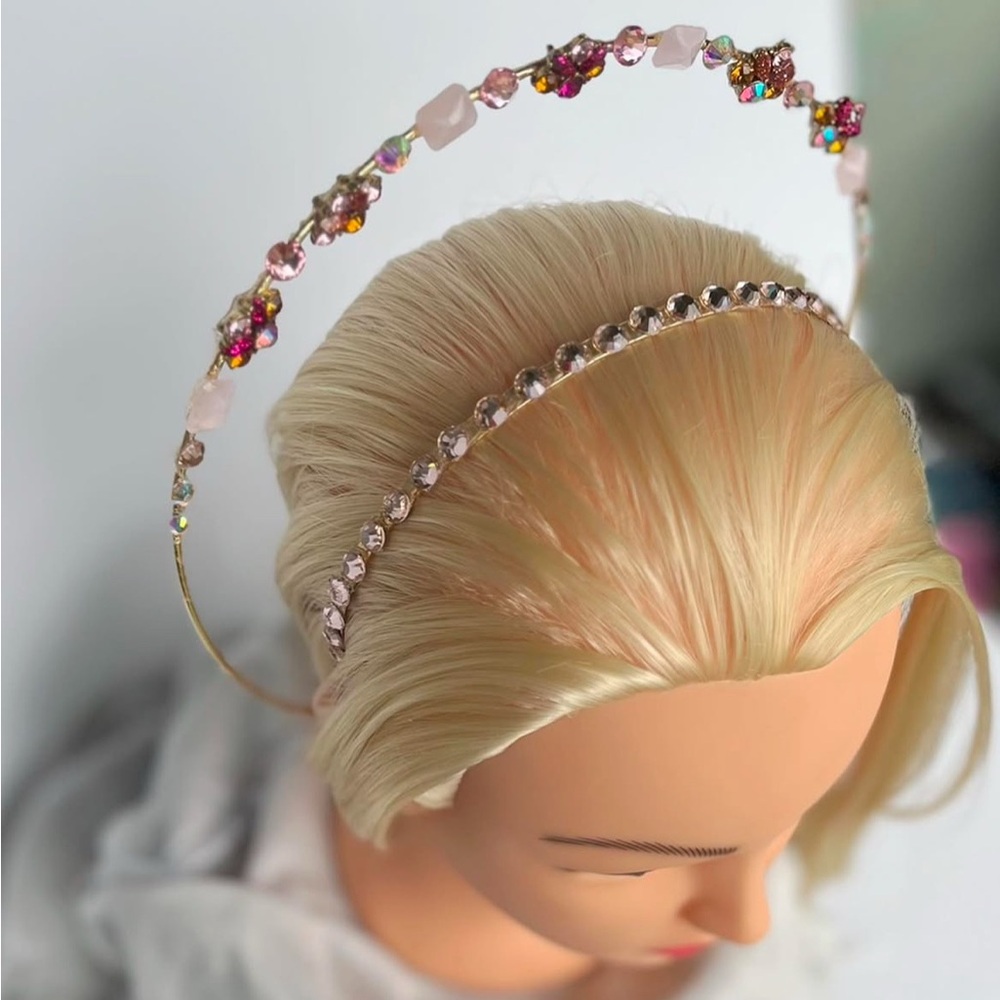 Elegant Multicolor Crystal Headband